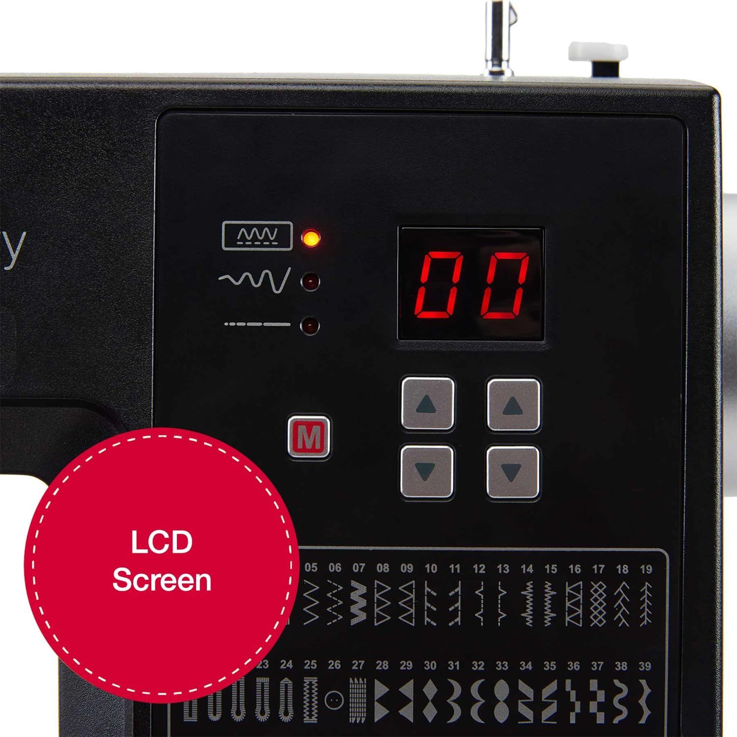 SINGER Máquina de coser de ley 6600C resistente con kit de accesorios, motor fuerte con potencia de perforación mejorada, aplicaciones de 215 puntadas, marco de metal completo, visualización LCD y