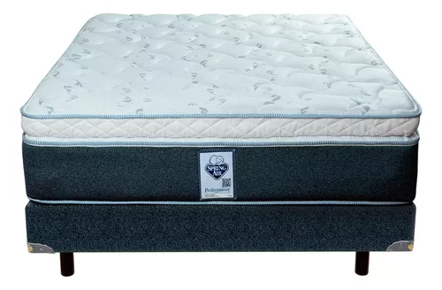 Colchón Matrimonial Spring Air Gibson + Box + Bcos +osito Sp