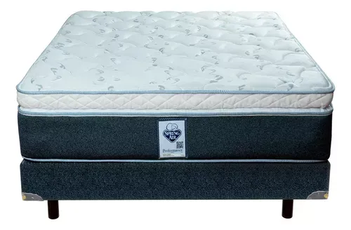 Colchón Matrimonial Spring Air Gibson + Box + Bcos +osito Sp