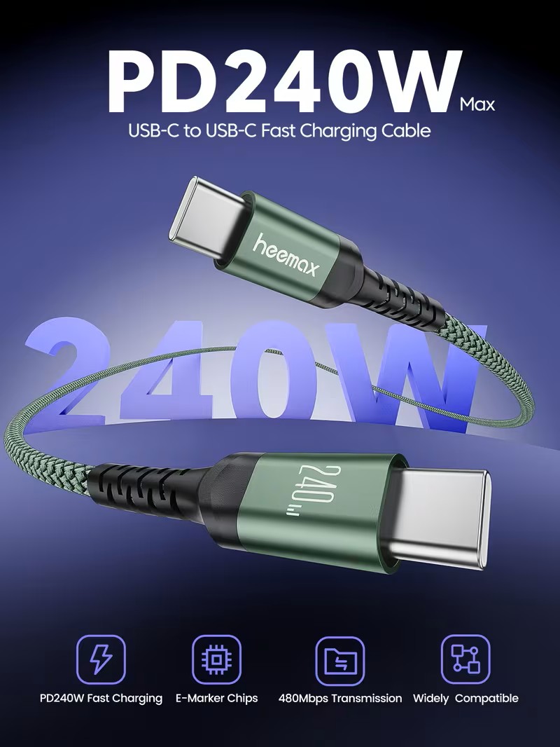 240W Max gyorstöltő kábel
