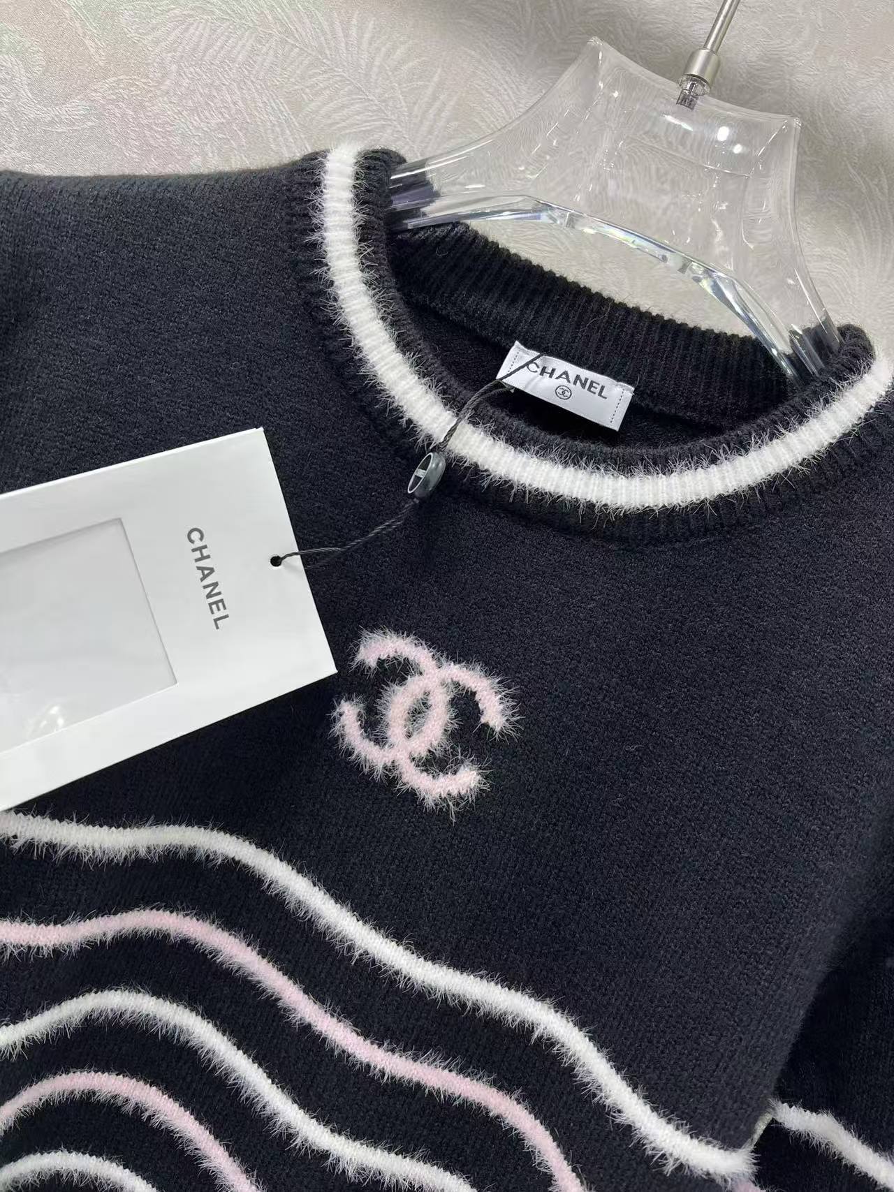 CC 25SS Striped pullover long sleeved sweater