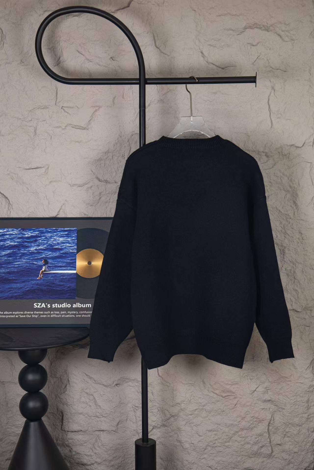 CC Knitting Fried Dough Twists classic big logo jacquard knitting