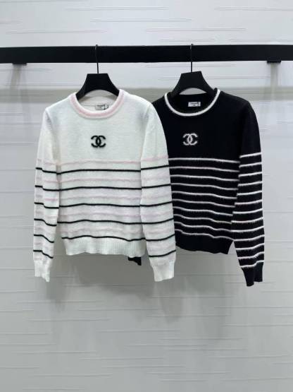 CC 25SS Striped pullover long sleeved sweater