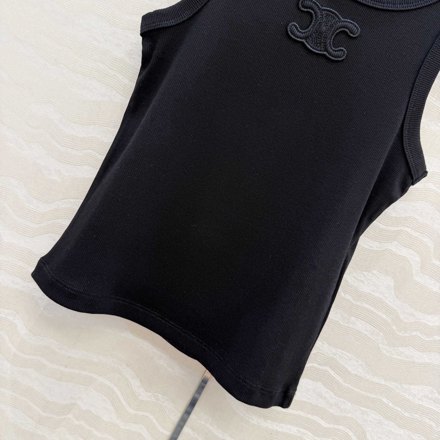 SL Black and white 2-color embroidered vest