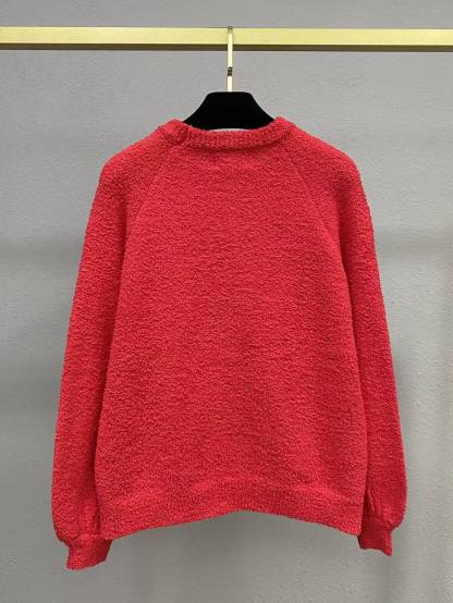 CC Jacquard logo round neck knitted sweater