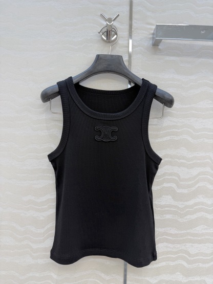 SL Black and white 2-color embroidered vest