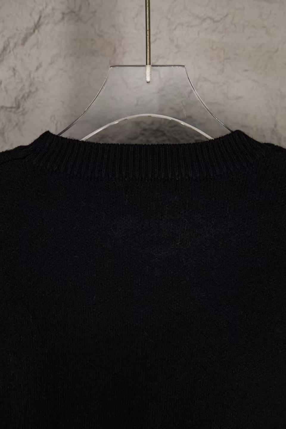 CC Knitting Fried Dough Twists classic big logo jacquard knitting