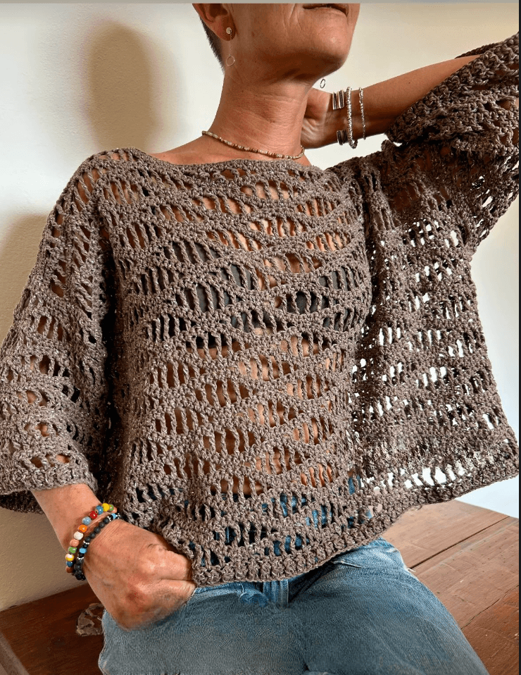 Olvera Top Crochet Pattern with Video Tutorials