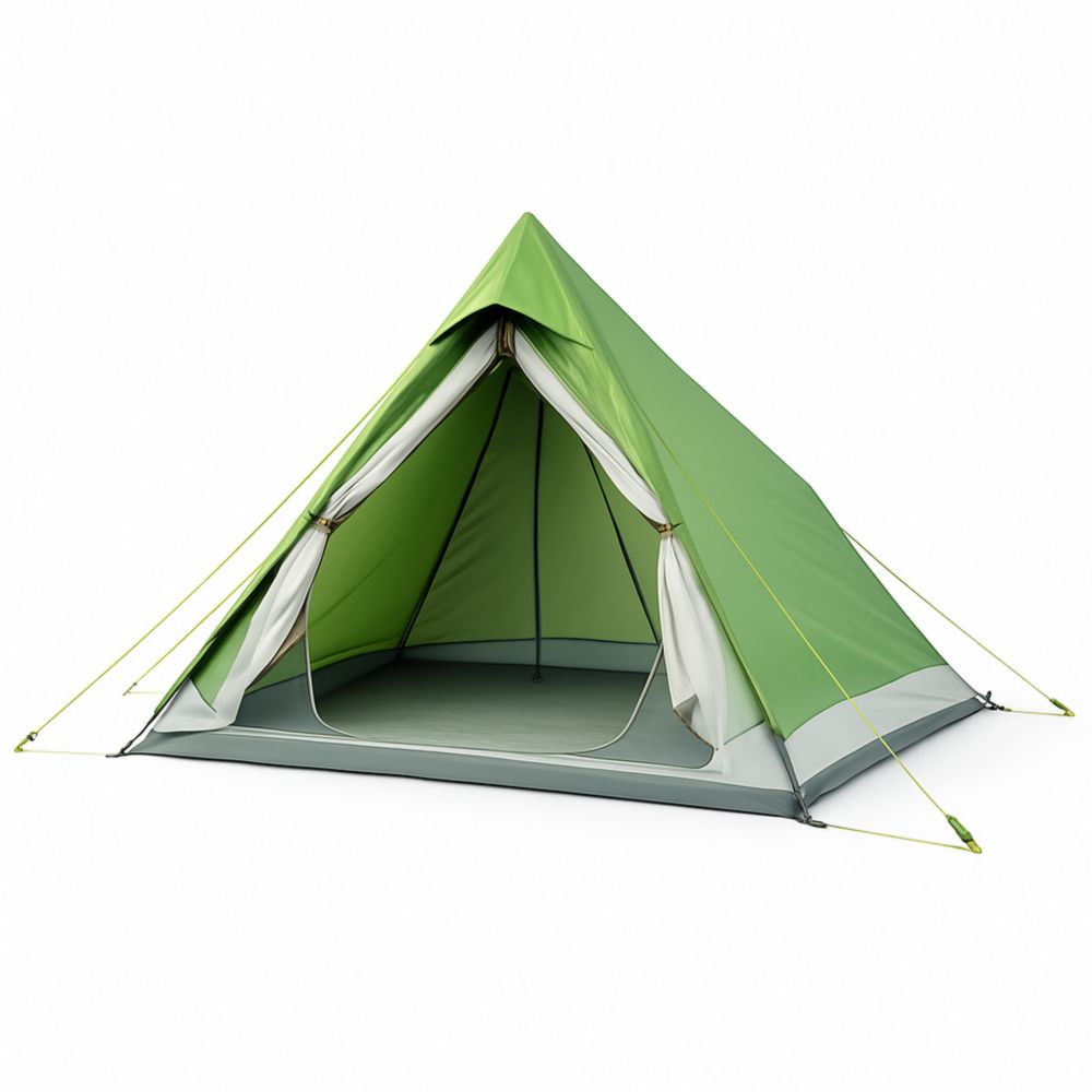 Tenda Piramide Poliestere Verde 200x200x150 cm