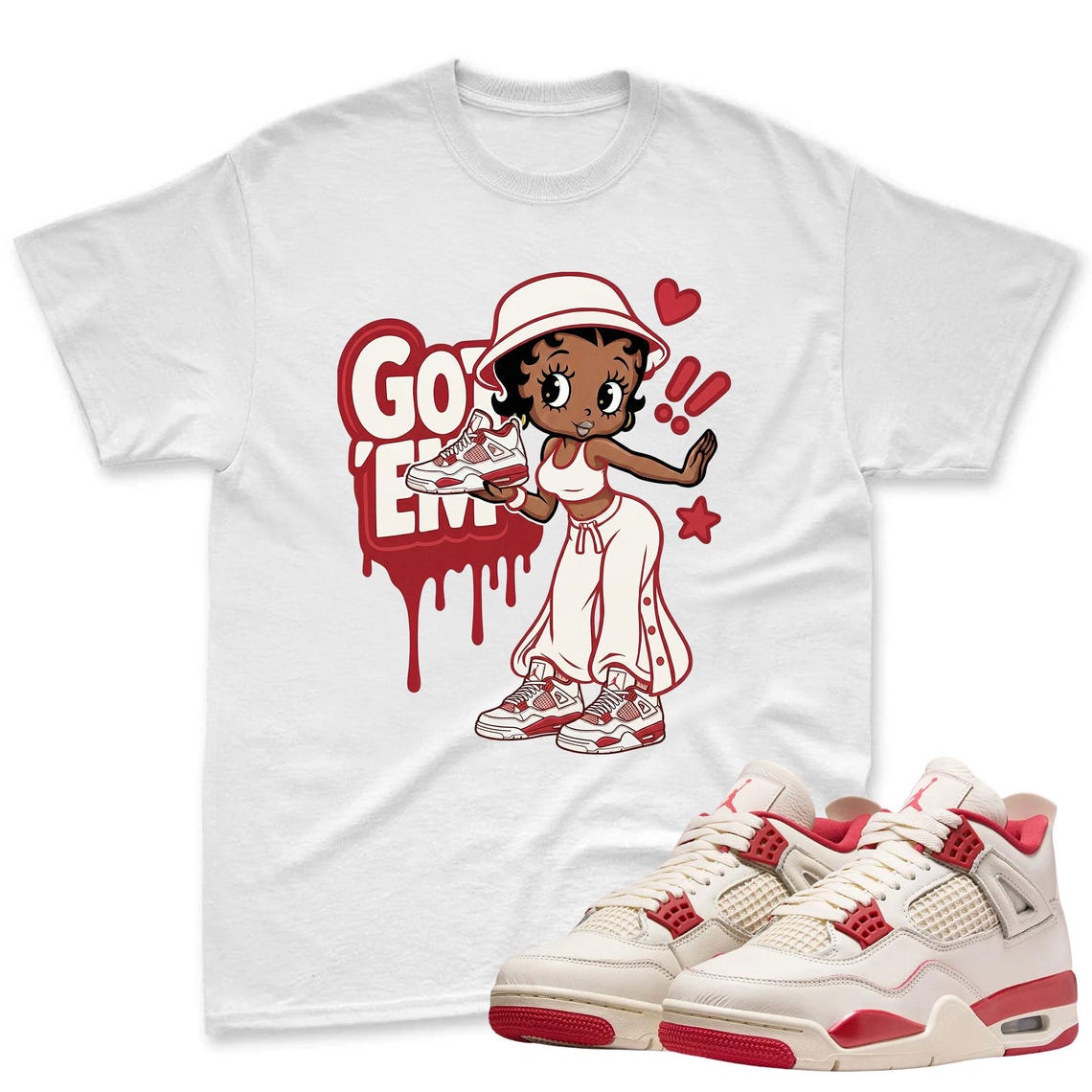 GOT'EM! Shirt To Match Jordan 4 Sneaker - Jordan 4 Sneaker Matching Shirt
