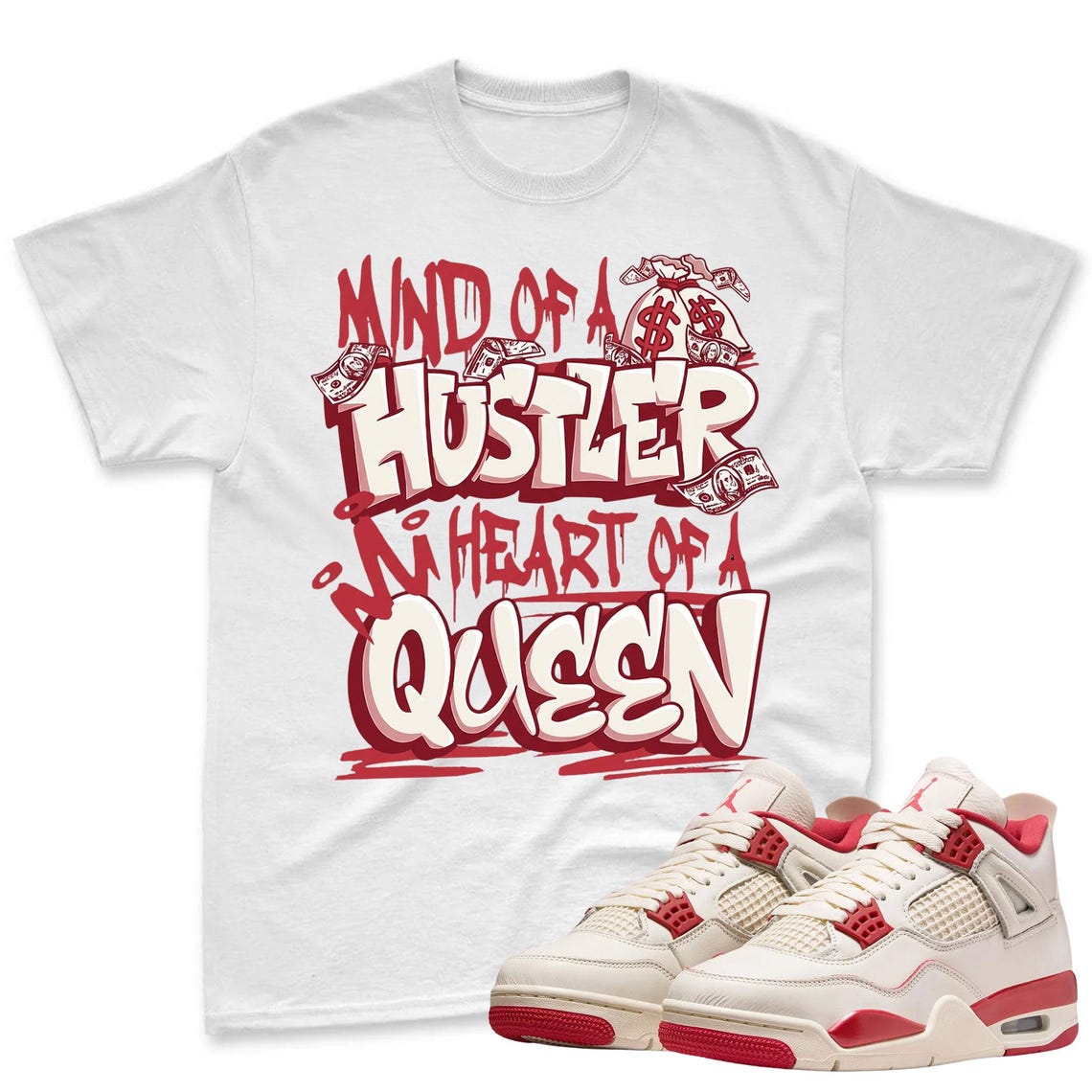 QUEEN! Shirt To Match Jordan 4 Sneaker - Jordan 4 Sneaker Match Shirt
