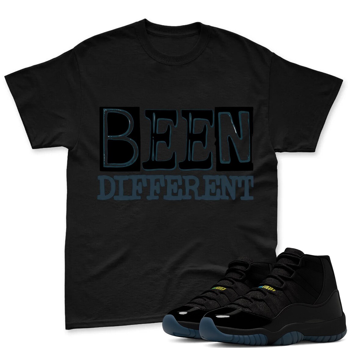 Been Different Shirt To Match Jordan 11 Gamma Sneaker - AJ 11 Gamma Sneaker Match Shirt