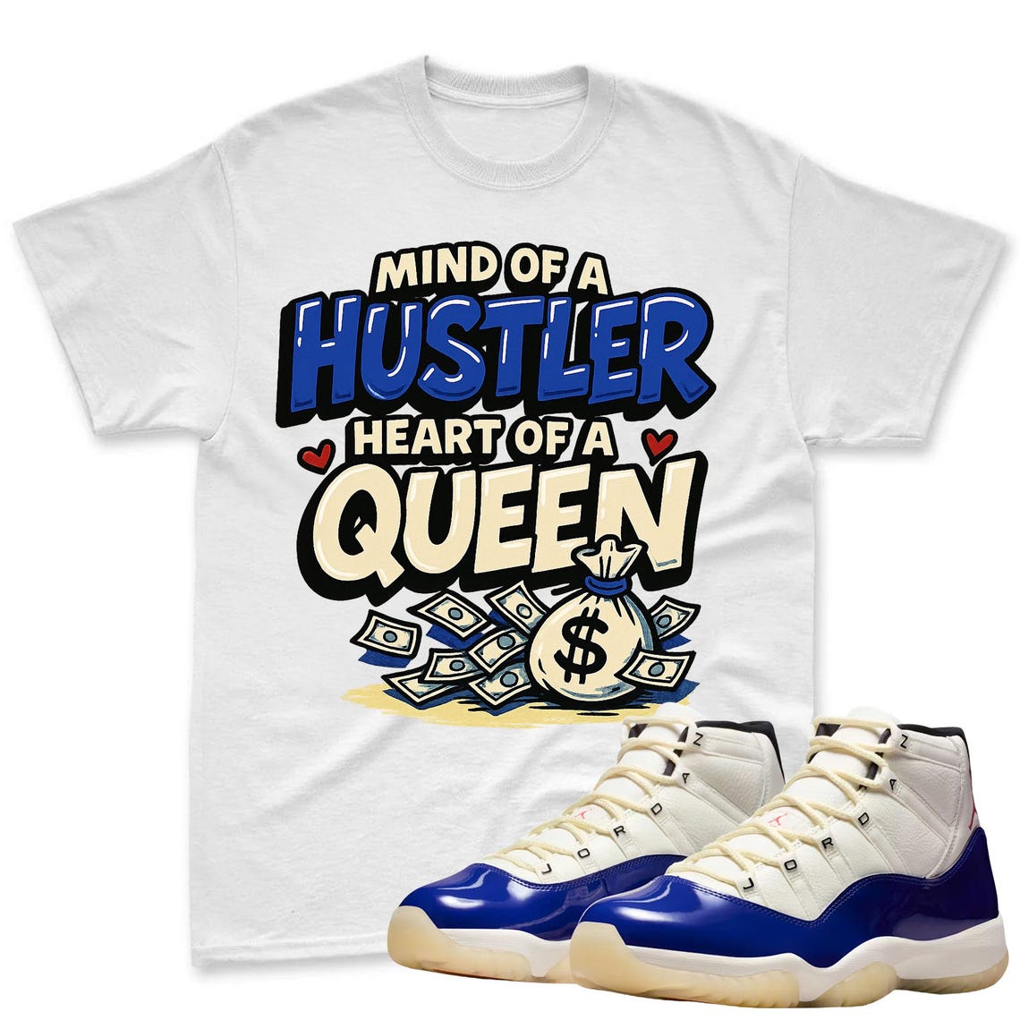 QUEEN Shirt To Match Jordan 11 Rare Air Sneaker - AJ 11 Rare Air Sneaker Match Shirt