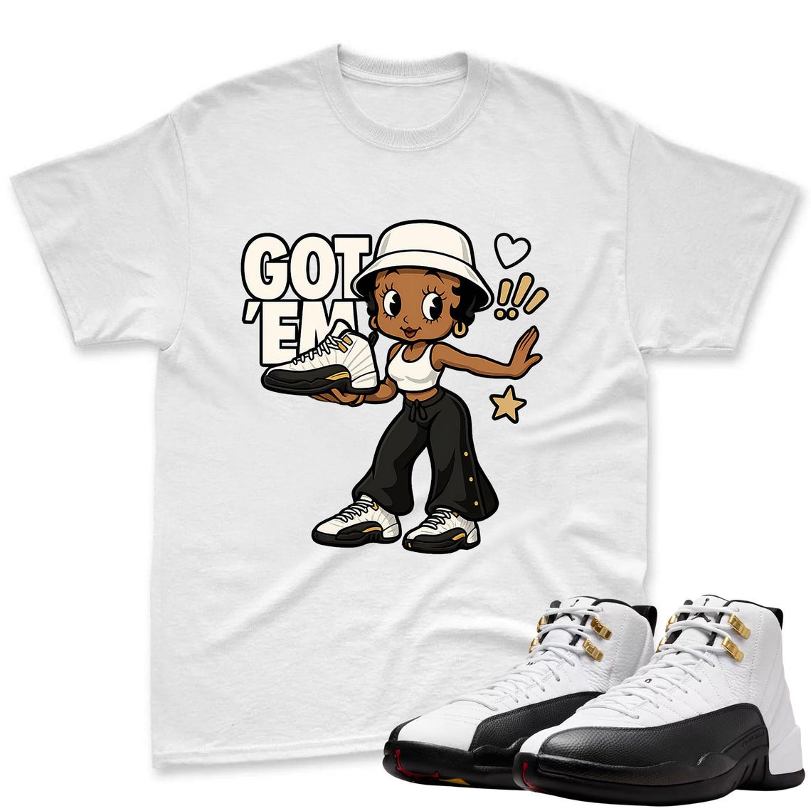 GOT'EM Shirt To Match Air Jordan 12 Taxi Sneaker - AJ 12 Taxi Sneaker Match Shirt