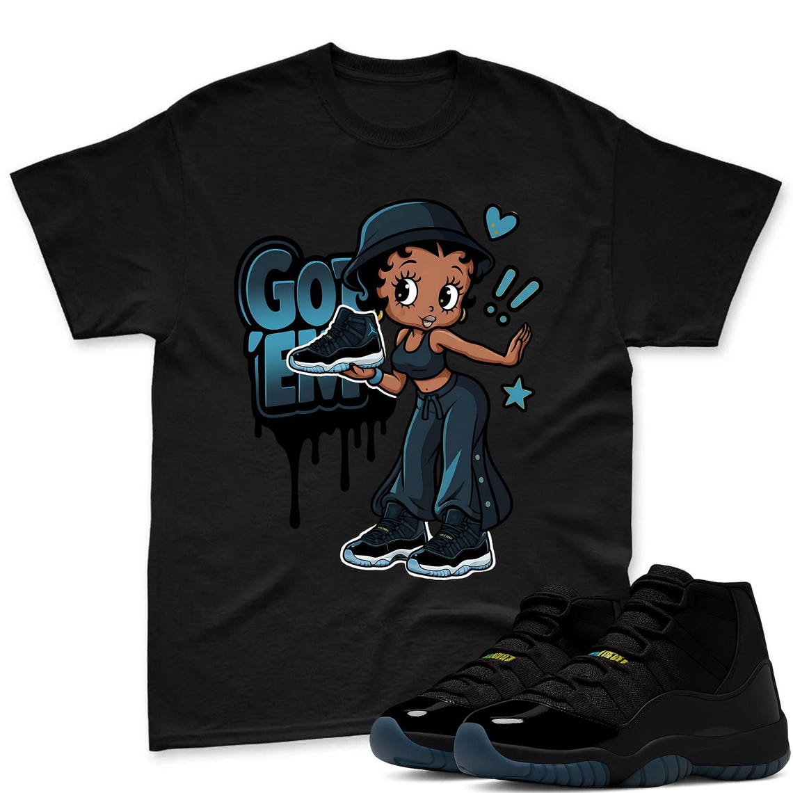 GOT'EM Shirt To Match Jordan 11 Gamma Sneaker - AJ 11 Gamma Sneaker Match Shirt