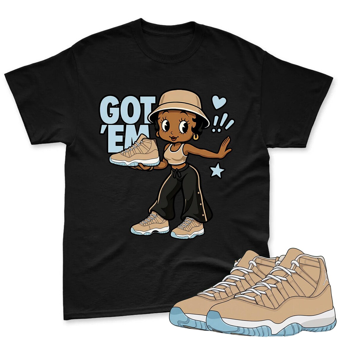 GOT'EM Shirt To Match Air Jordan 11 H Town Sneaker - AJ 11 H Town Sneaker Match Shirt
