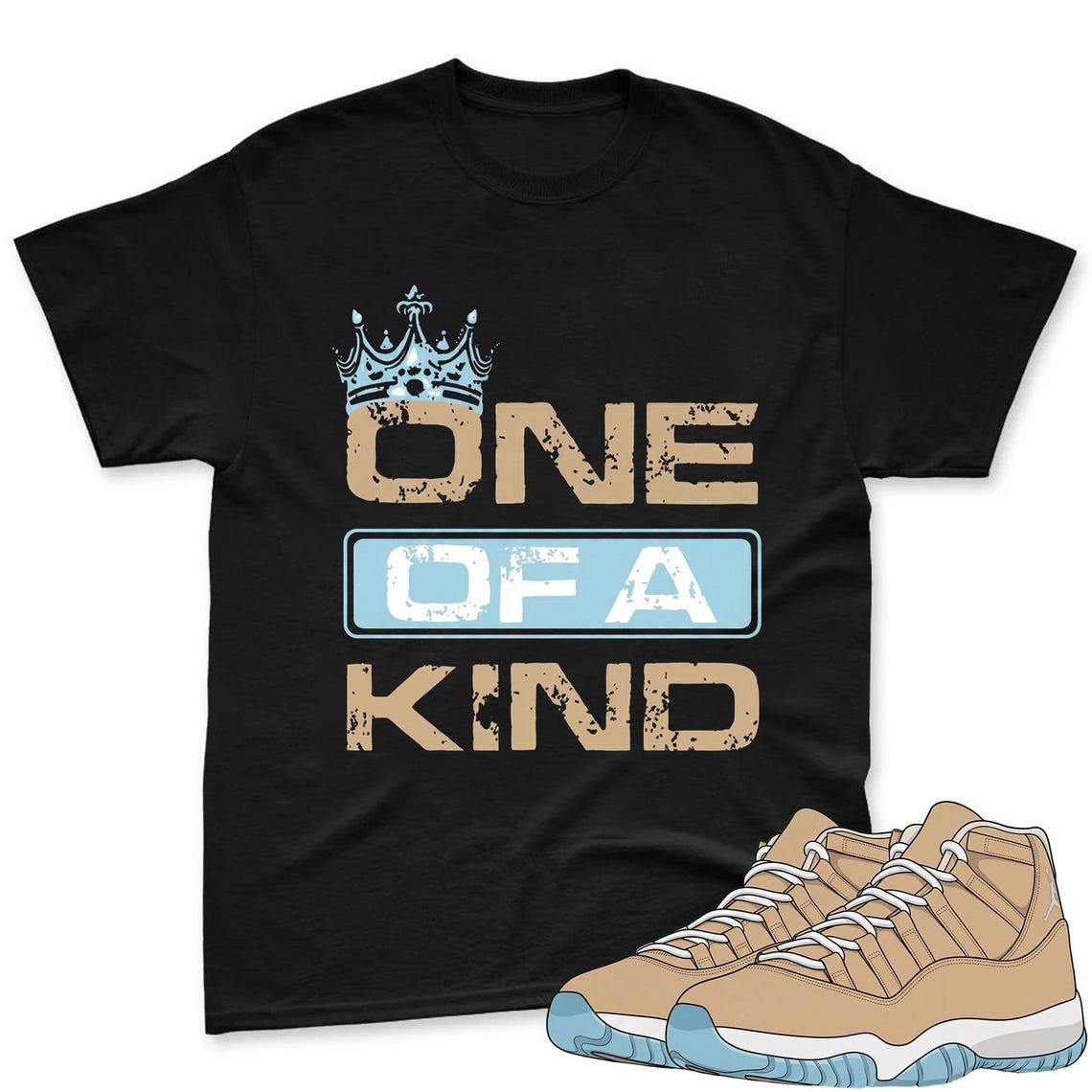 One Of A Kind Shirt To Match Jordan 11 H Town Sneaker - AJ H Town Sneaker Match Shirt
