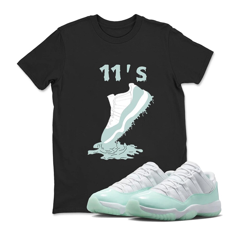 Shoe Dripping 11s Shirt To Match Air Jordan 11 Igloo - Igloo 11s Sneaker Tee