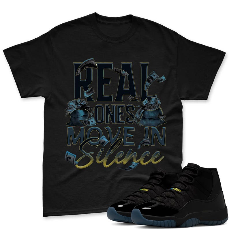REAL ONES Shirt To Match Jordan 11 Gamma Sneaker - AJ 11 Gamma Sneaker Match Shirt