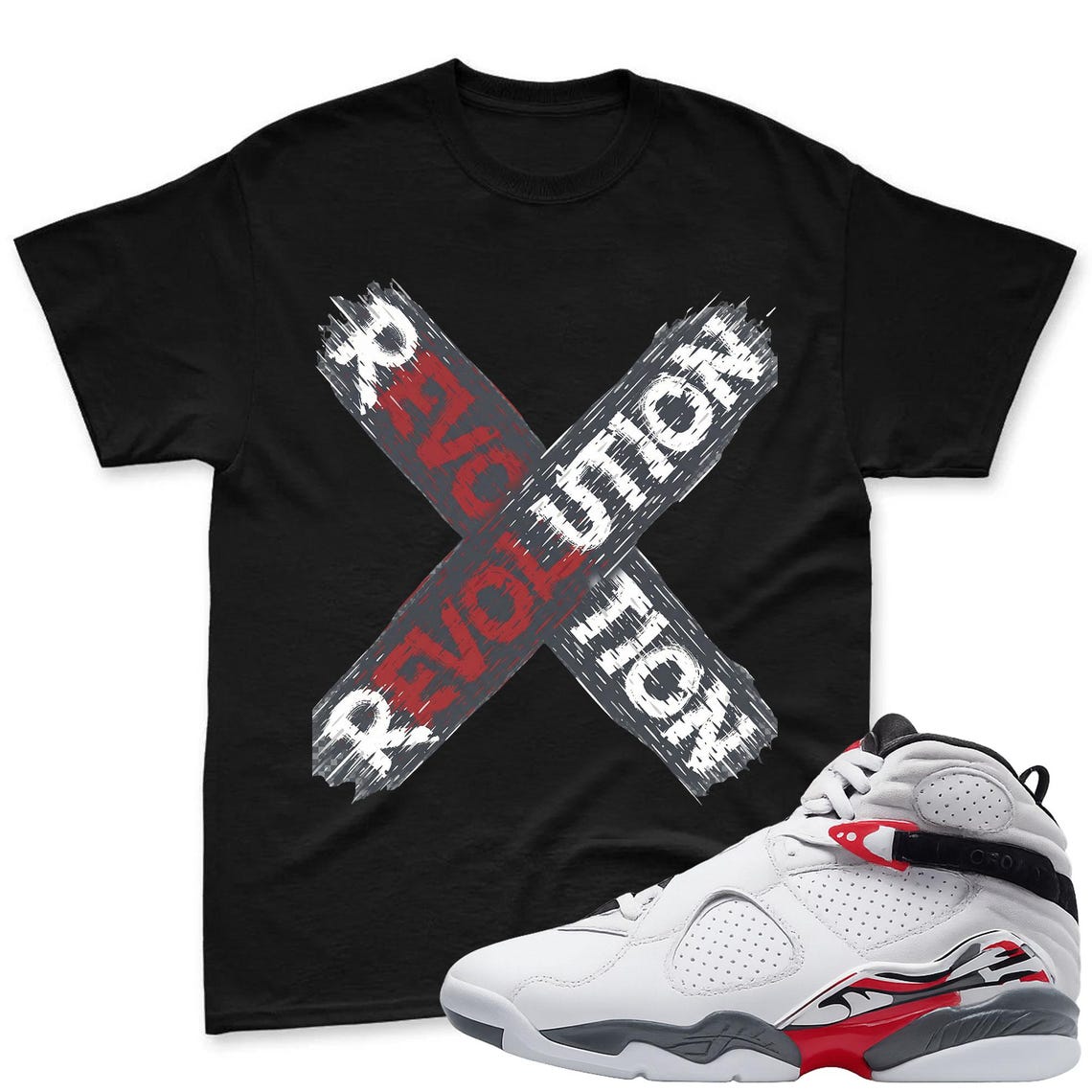REVOLUTION! Tshirt To Match Air Jordan 8 Bugs Bunny Sneaker - AJ8 Bugs Sneaker Match Shirt