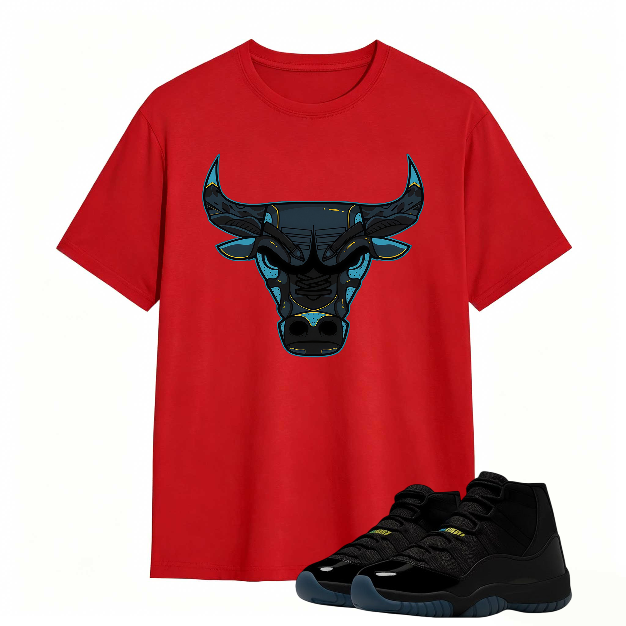 Bull Shirt To Match Jordan 11 Gamma Sneaker - AJ 11 Gamma Sneaker Match Shirt
