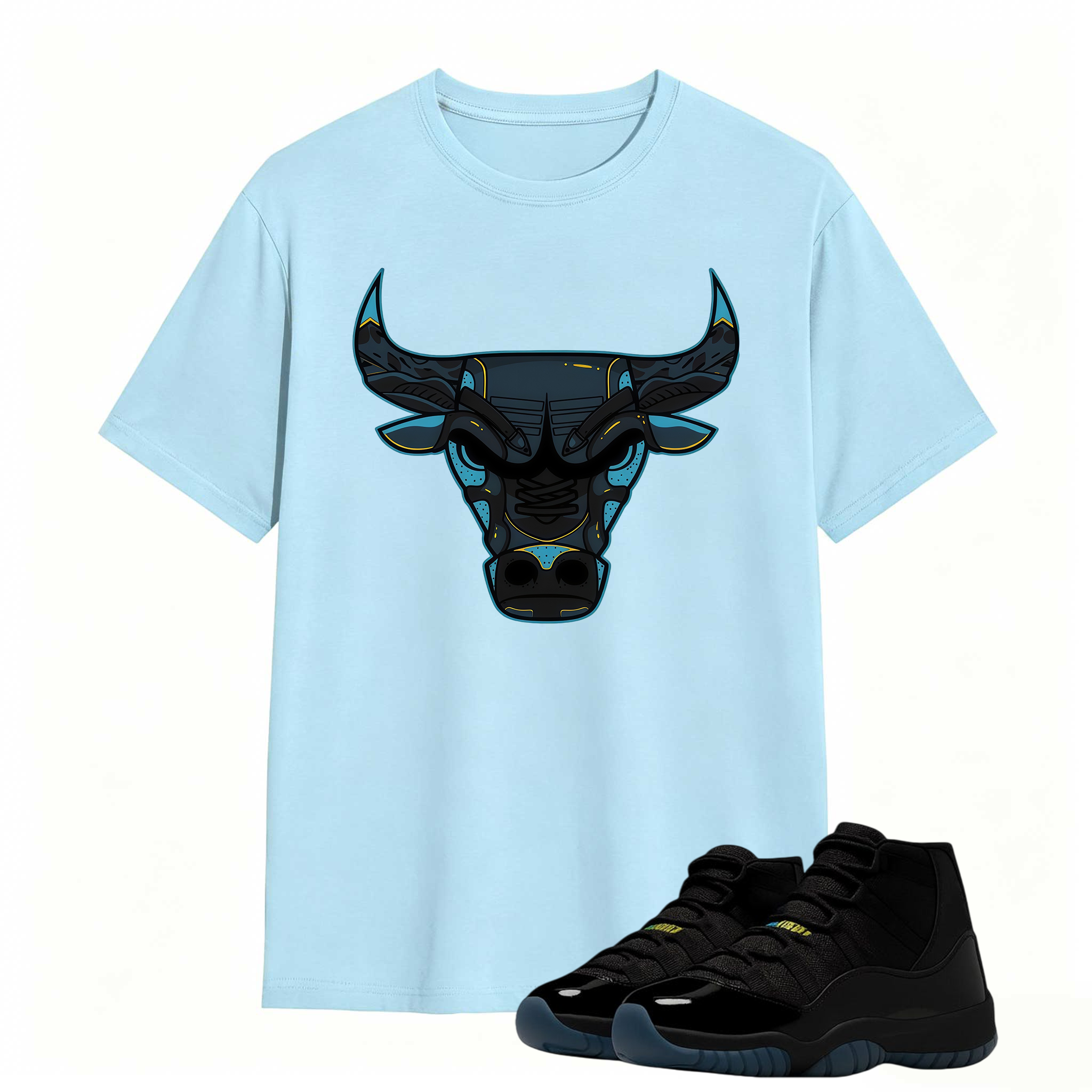 Bull Shirt To Match Jordan 11 Gamma Sneaker - AJ 11 Gamma Sneaker Match Shirt