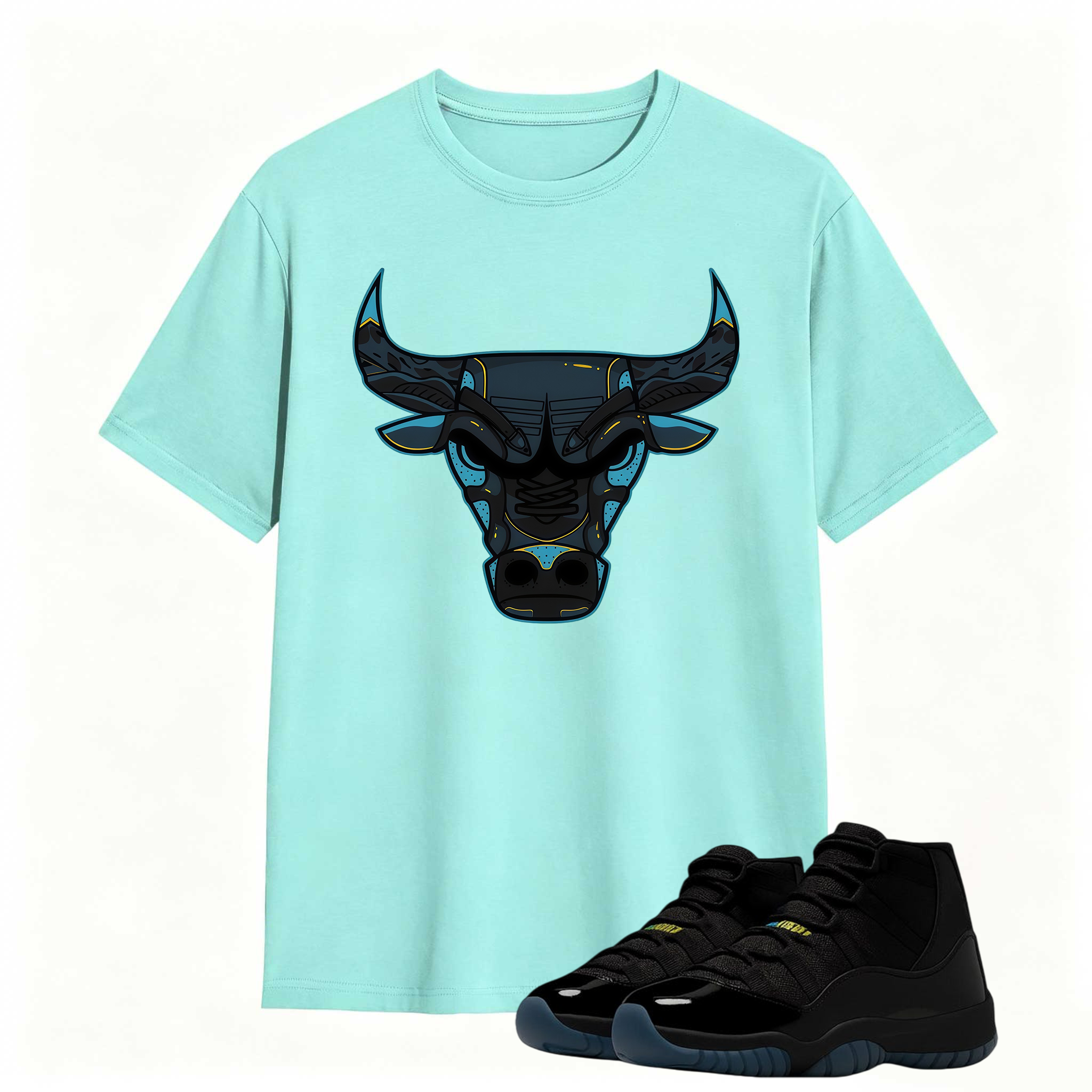 Bull Shirt To Match Jordan 11 Gamma Sneaker - AJ 11 Gamma Sneaker Match Shirt