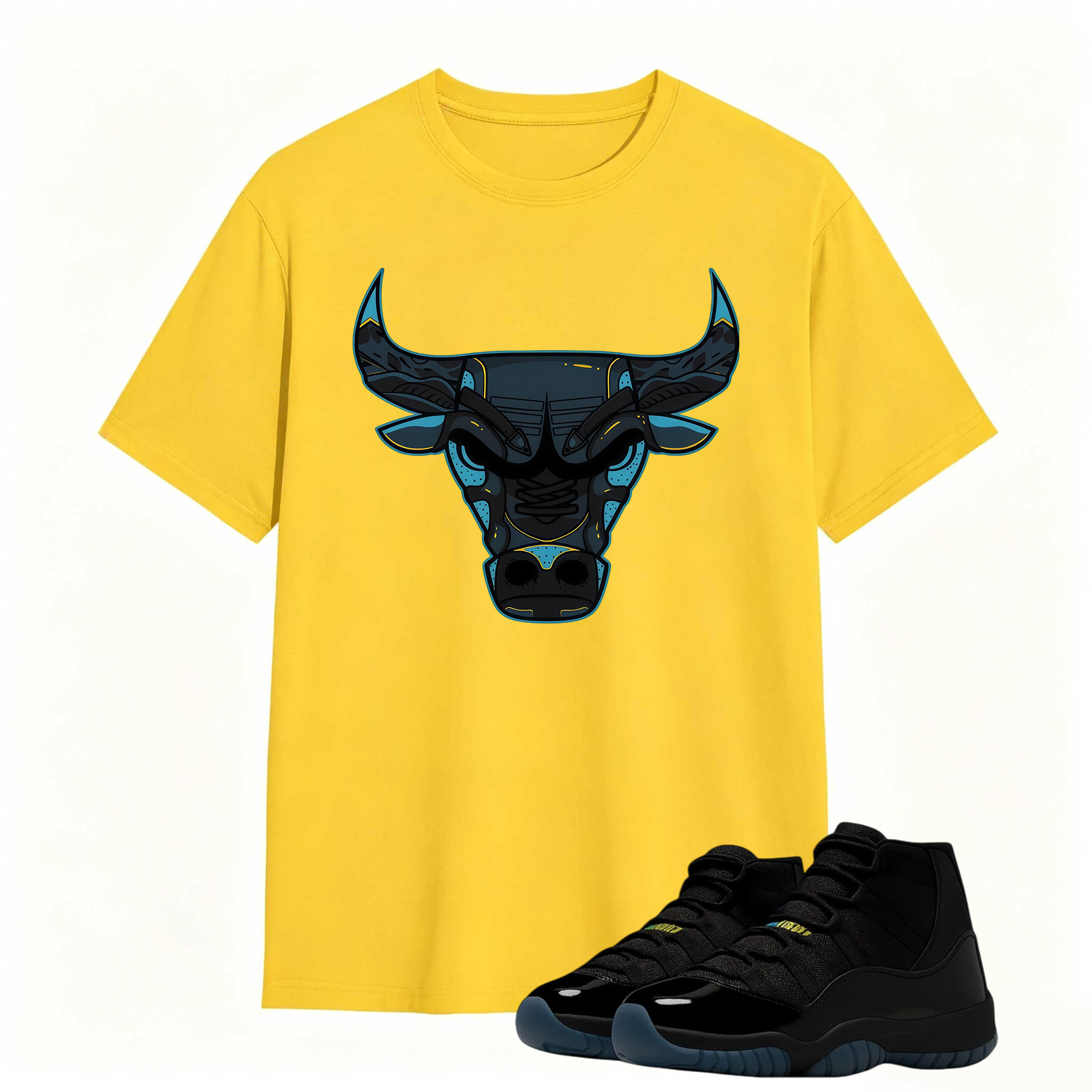 Bull Shirt To Match Jordan 11 Gamma Sneaker - AJ 11 Gamma Sneaker Match Shirt