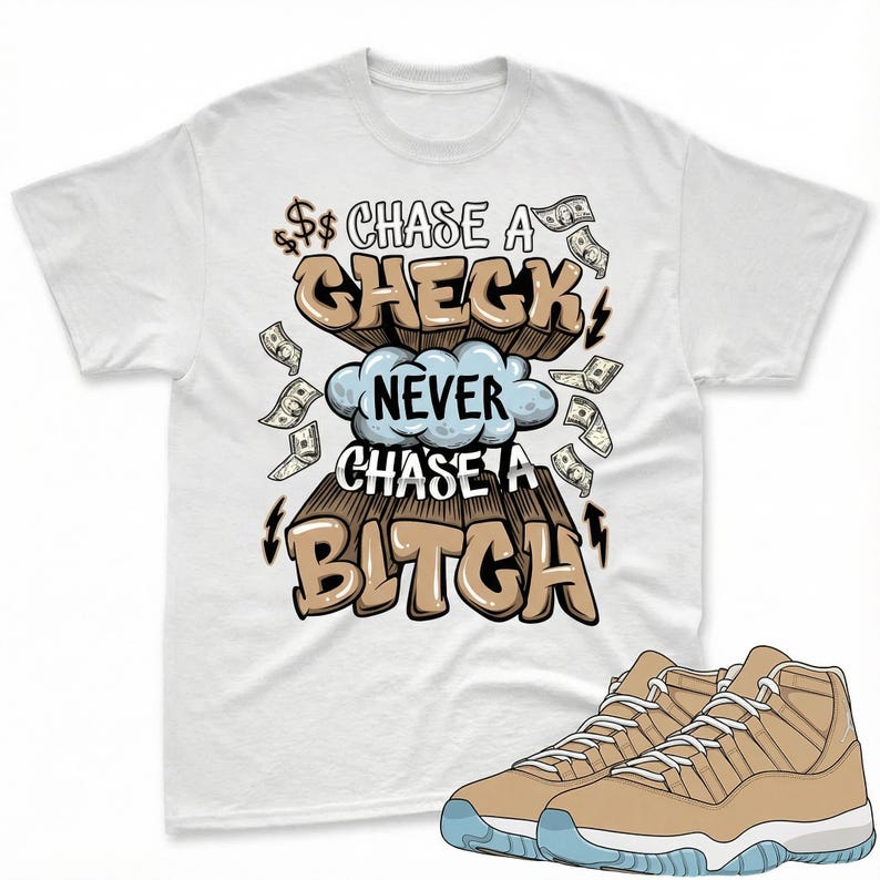Chase A Check Shirt To Match Jordan 11 H Town Sneaker - AJ 11 H Town Sneaker Match Shirt