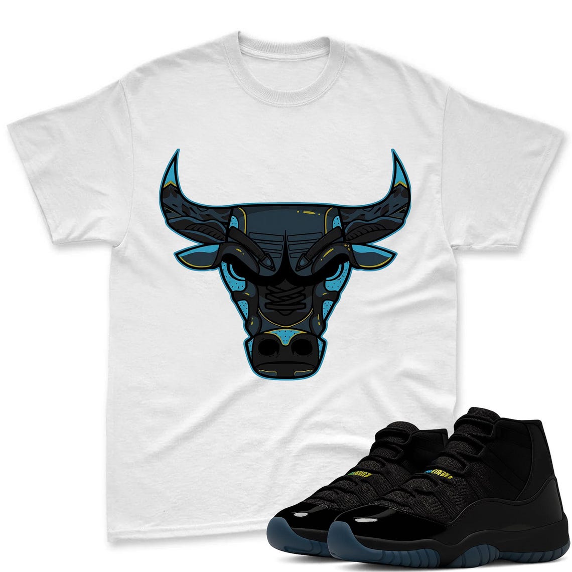 Bull Shirt To Match Jordan 11 Gamma Sneaker - AJ 11 Gamma Sneaker Match Shirt