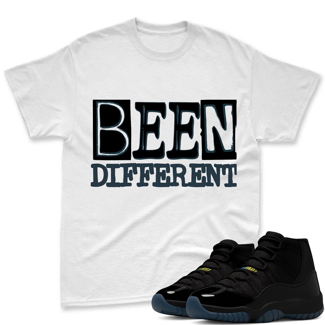 Been Different Shirt To Match Jordan 11 Gamma Sneaker - AJ 11 Gamma Sneaker Match Shirt