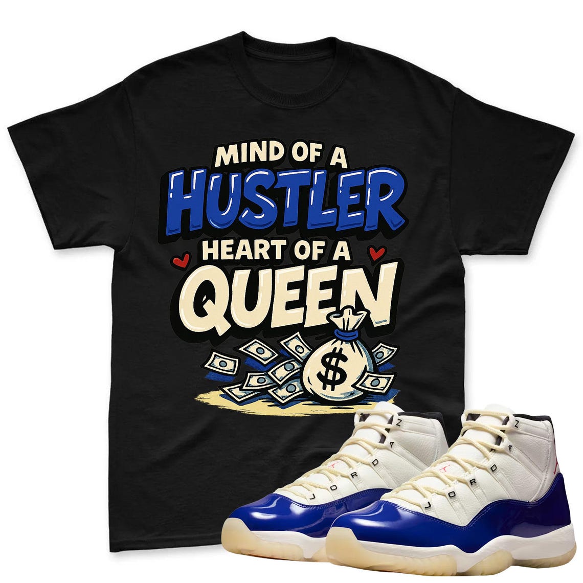 QUEEN Shirt To Match Jordan 11 Rare Air Sneaker - AJ 11 Rare Air Sneaker Match Shirt