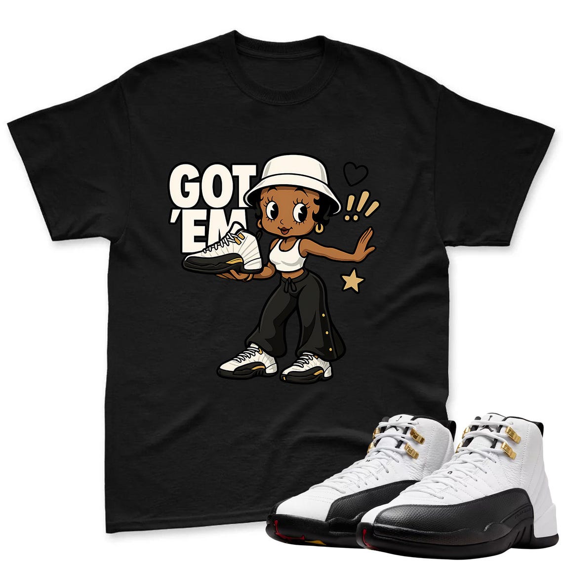 GOT'EM Shirt To Match Air Jordan 12 Taxi Sneaker - AJ 12 Taxi Sneaker Match Shirt