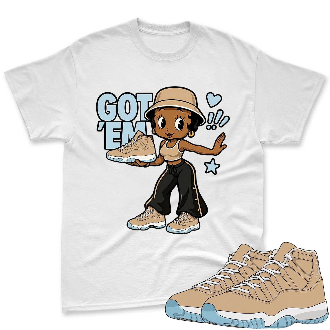 GOT'EM Shirt To Match Air Jordan 11 H Town Sneaker - AJ 11 H Town Sneaker Match Shirt