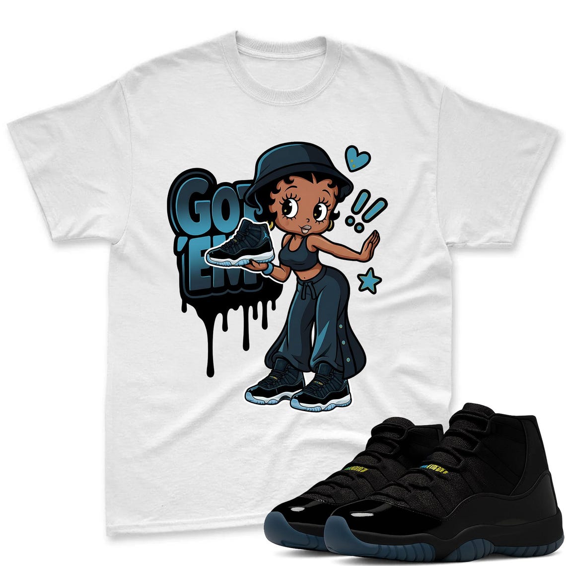 GOT'EM Shirt To Match Jordan 11 Gamma Sneaker - AJ 11 Gamma Sneaker Match Shirt