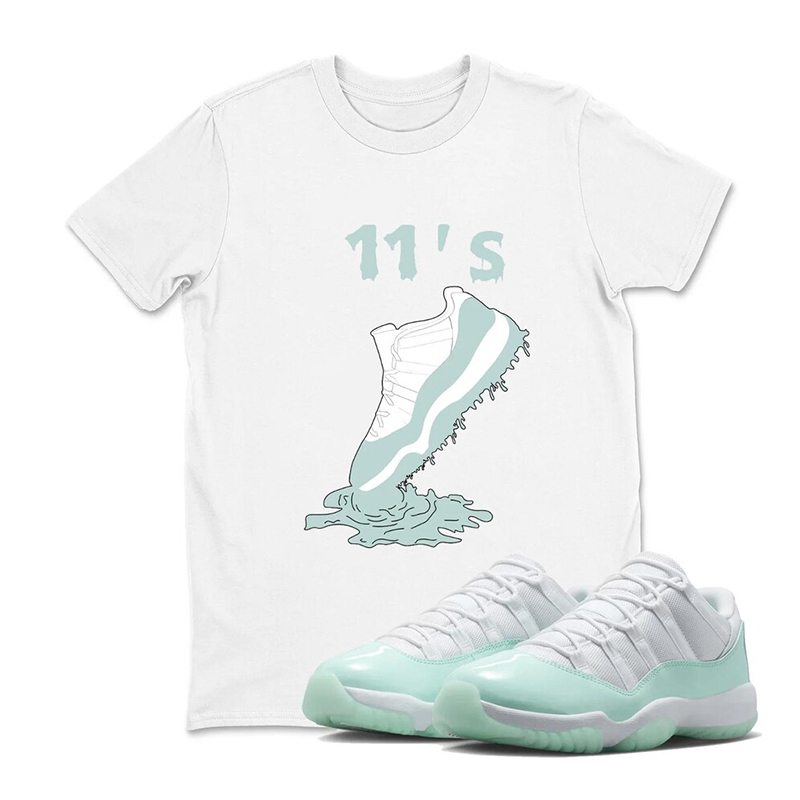 Shoe Dripping 11s Shirt To Match Air Jordan 11 Igloo - Igloo 11s Sneaker Tee