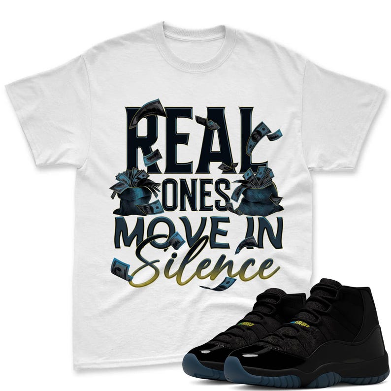 REAL ONES Shirt To Match Jordan 11 Gamma Sneaker - AJ 11 Gamma Sneaker Match Shirt