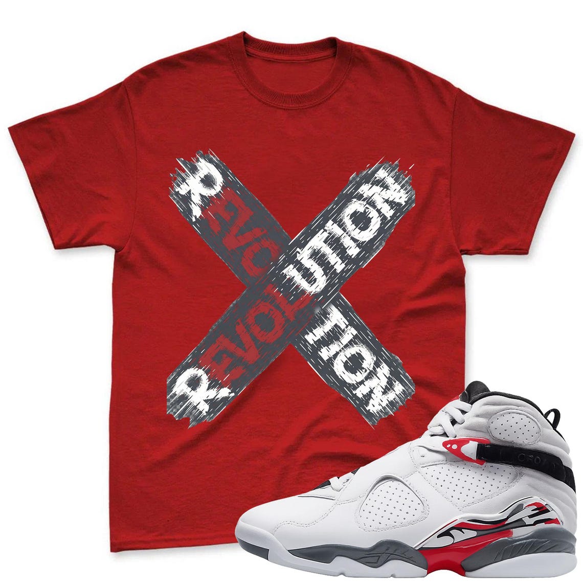 REVOLUTION! Tshirt To Match Air Jordan 8 Bugs Bunny Sneaker - AJ8 Bugs Sneaker Match Shirt