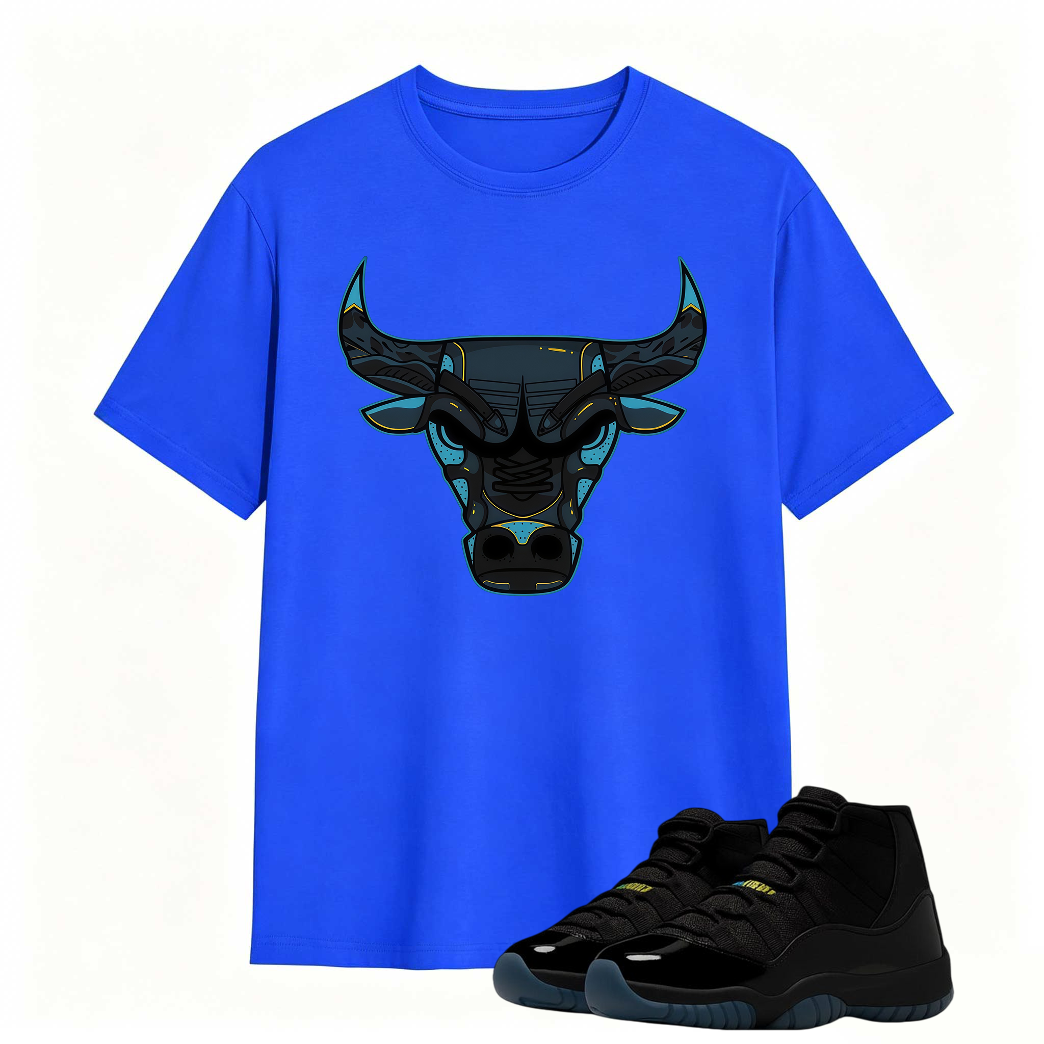 Bull Shirt To Match Jordan 11 Gamma Sneaker - AJ 11 Gamma Sneaker Match Shirt
