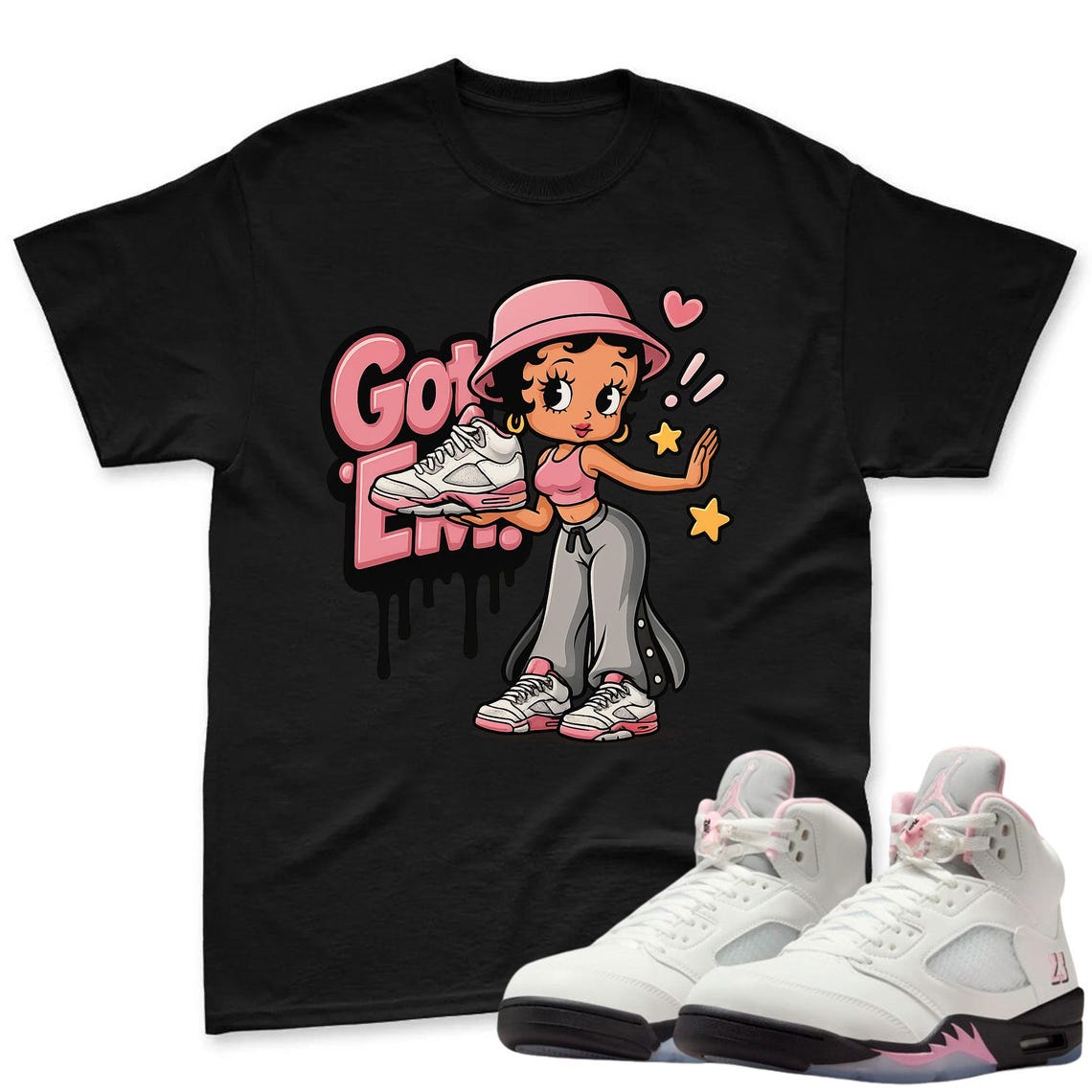 Got'Em Shirt To Match Jordan 5 Soft Pink Sneaker - AJ 5 Soft Pink Sneaker Match Shirt