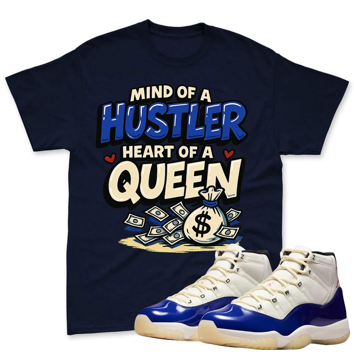 QUEEN Shirt To Match Jordan 11 Rare Air Sneaker - AJ 11 Rare Air Sneaker Match Shirt