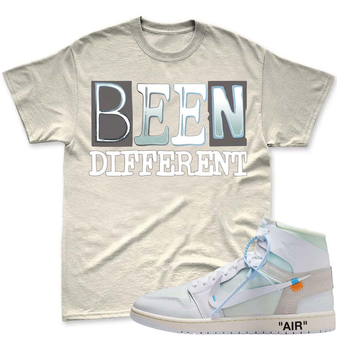 BEEN! Shirt To Match Virgil Archive Air Jordan 1 High Alaska - Air Jordan 1 High OG x V.A.A. Sneaker Mactching Shirt