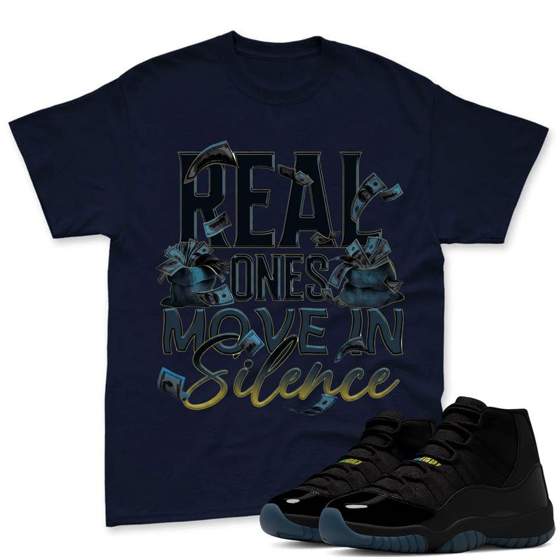 REAL ONES Shirt To Match Jordan 11 Gamma Sneaker - AJ 11 Gamma Sneaker Match Shirt