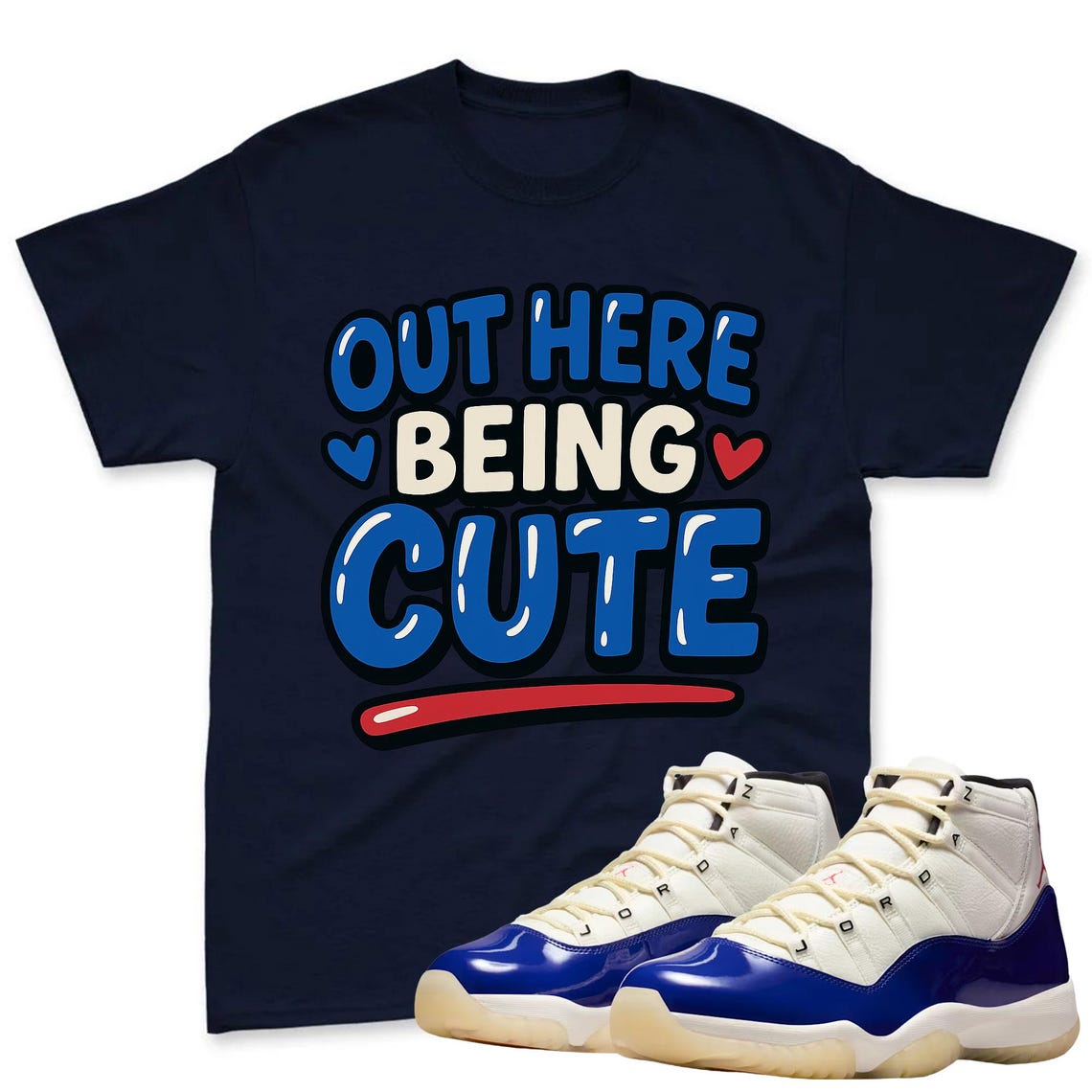 CUTE Shirt To Match Jordan 11 Rare Air Sneaker - AJ 11 Rare Air Sneaker Match Shirt