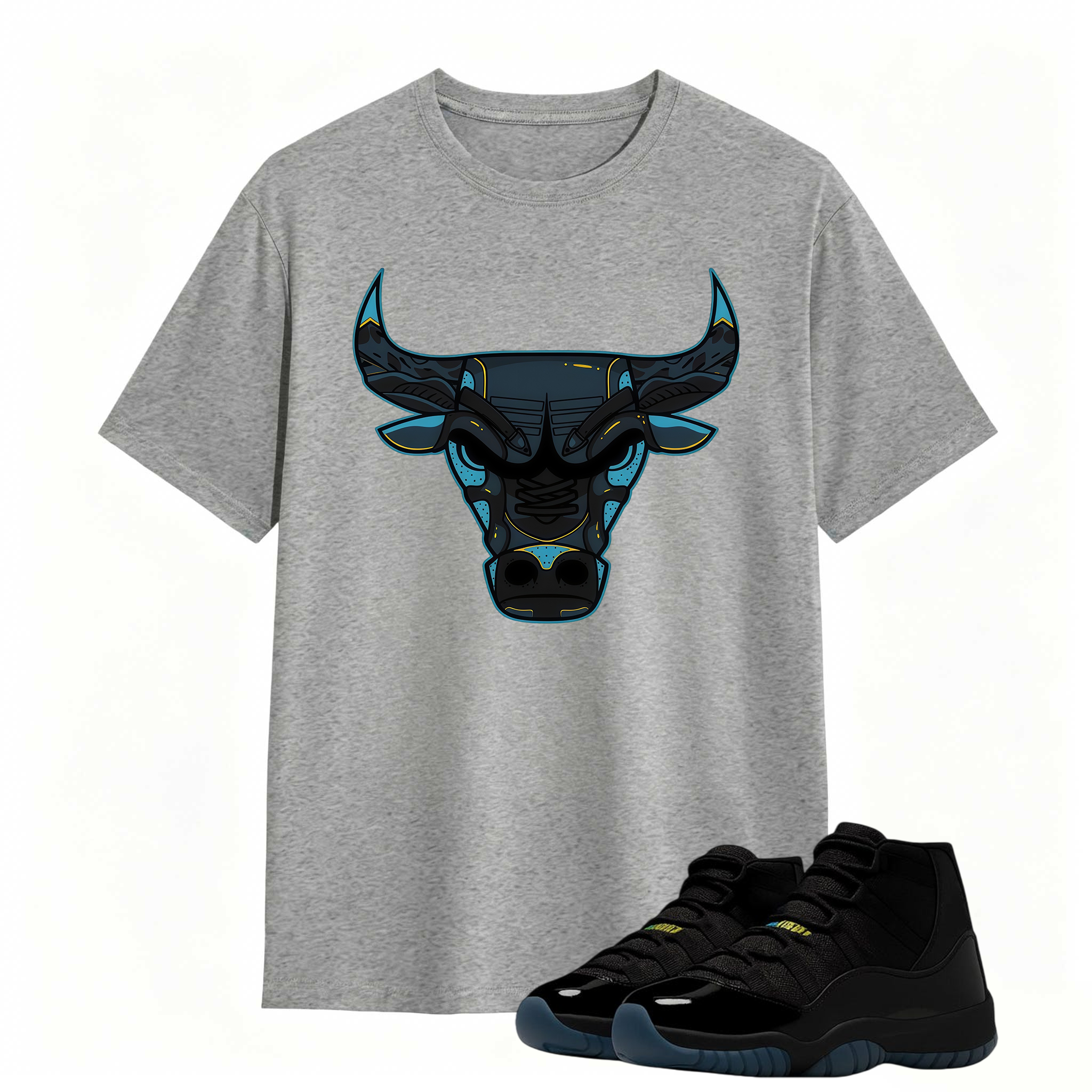 Bull Shirt To Match Jordan 11 Gamma Sneaker - AJ 11 Gamma Sneaker Match Shirt
