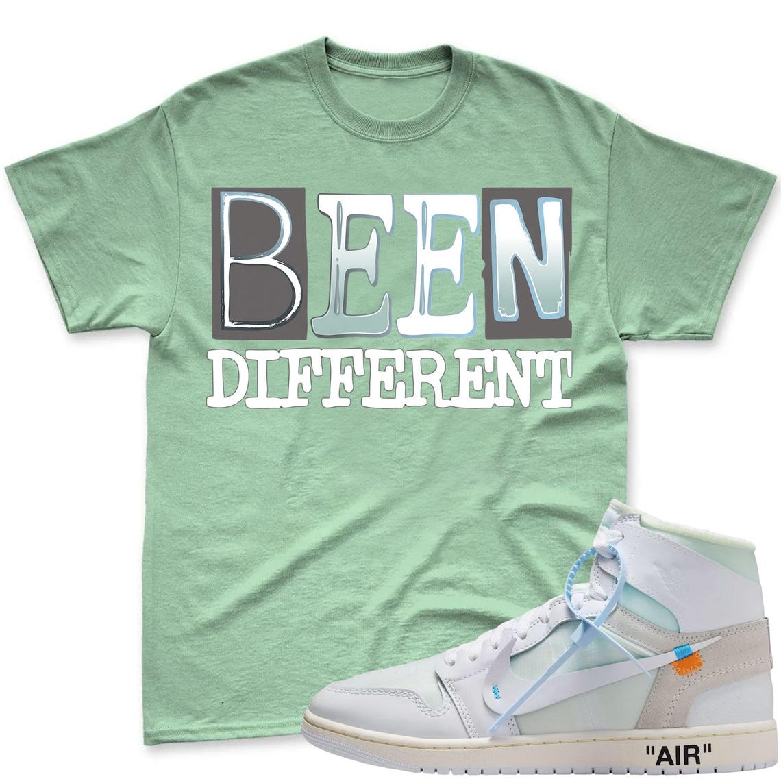 BEEN! Shirt To Match Virgil Archive Air Jordan 1 High Alaska - Air Jordan 1 High OG x V.A.A. Sneaker Mactching Shirt