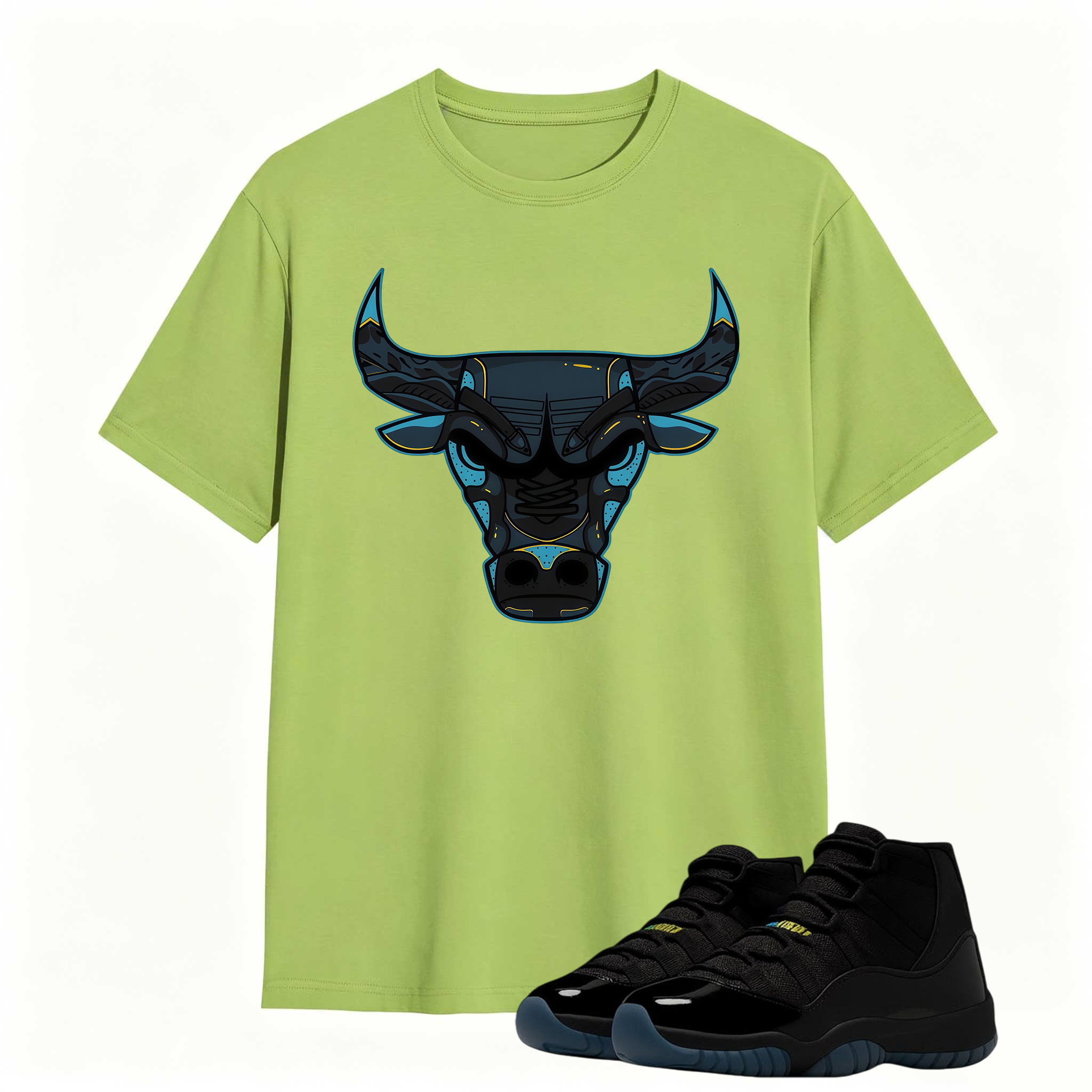 Bull Shirt To Match Jordan 11 Gamma Sneaker - AJ 11 Gamma Sneaker Match Shirt