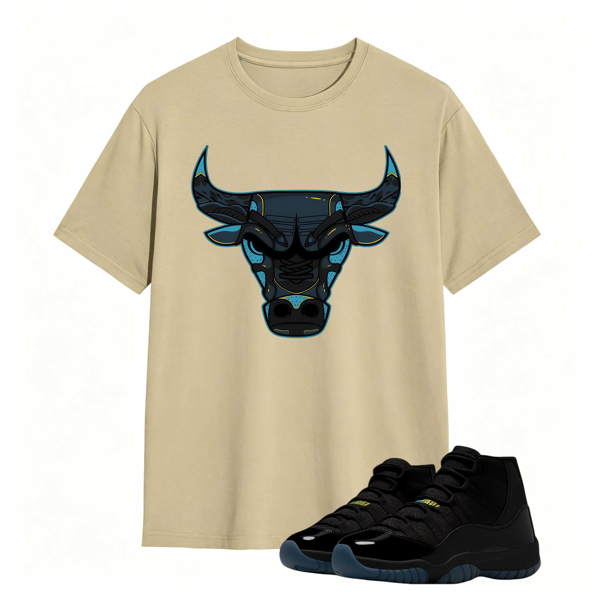Bull Shirt To Match Jordan 11 Gamma Sneaker - AJ 11 Gamma Sneaker Match Shirt
