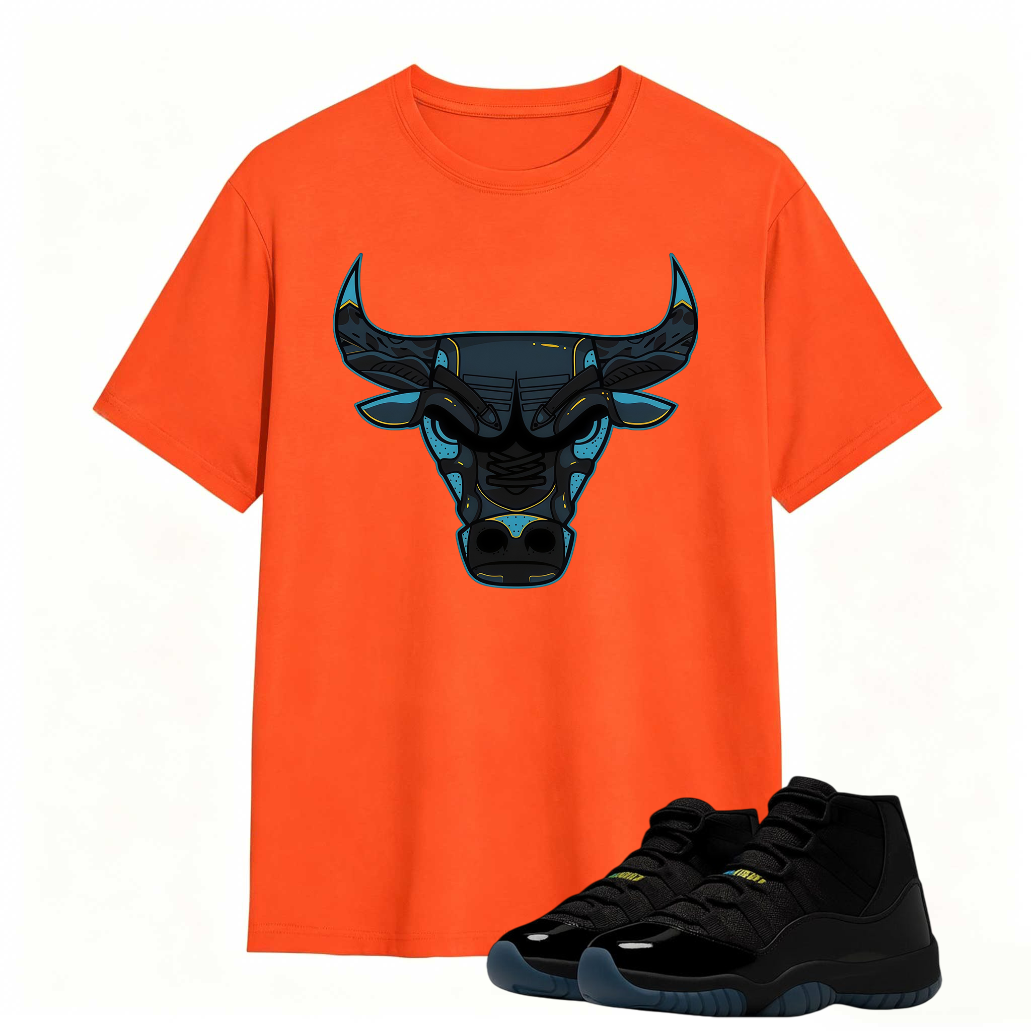 Bull Shirt To Match Jordan 11 Gamma Sneaker - AJ 11 Gamma Sneaker Match Shirt