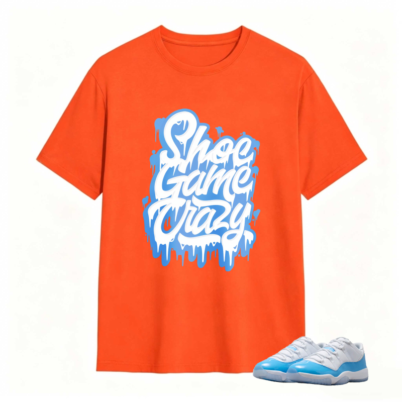 Shoe Game Crazy Shirt To Match Jordan 11 University Blue Sneaker Match Shirt
